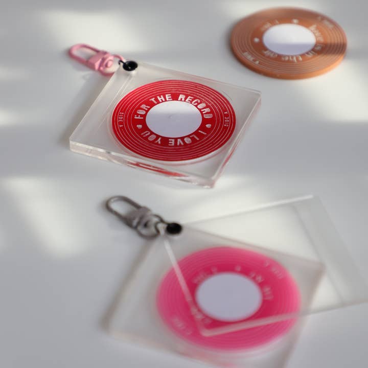 Rock Laser Scissor Studio - Wholesale Keychain - Unisex - CD Cover Keychain for Scannable Music Disk w/ NFC Chip/ Tag8
