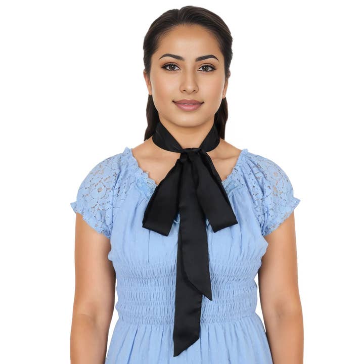Solid Color Ribbon Scarf Long Satin Belt Necktie Headscarf and other Purchase Wholesale necktie fabric. Free Returns & Net 60 Terms on Faire trending on Faire.
