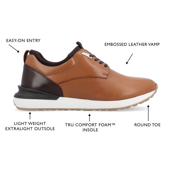 VANCE - Wholesale Lifestyle Sneakers - Men's - Thomas & Vine Zach Casual Leather Sneaker