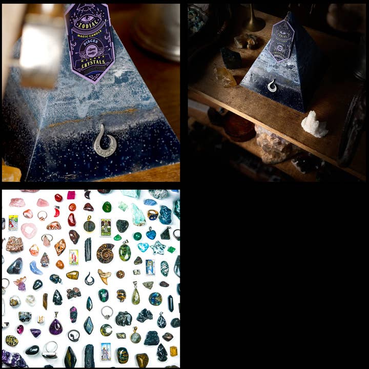 Soul-Terra - Wholesale Novelty Candle - Complete Zodiac Candle Set of 12 - Hidden Crystal Candles3