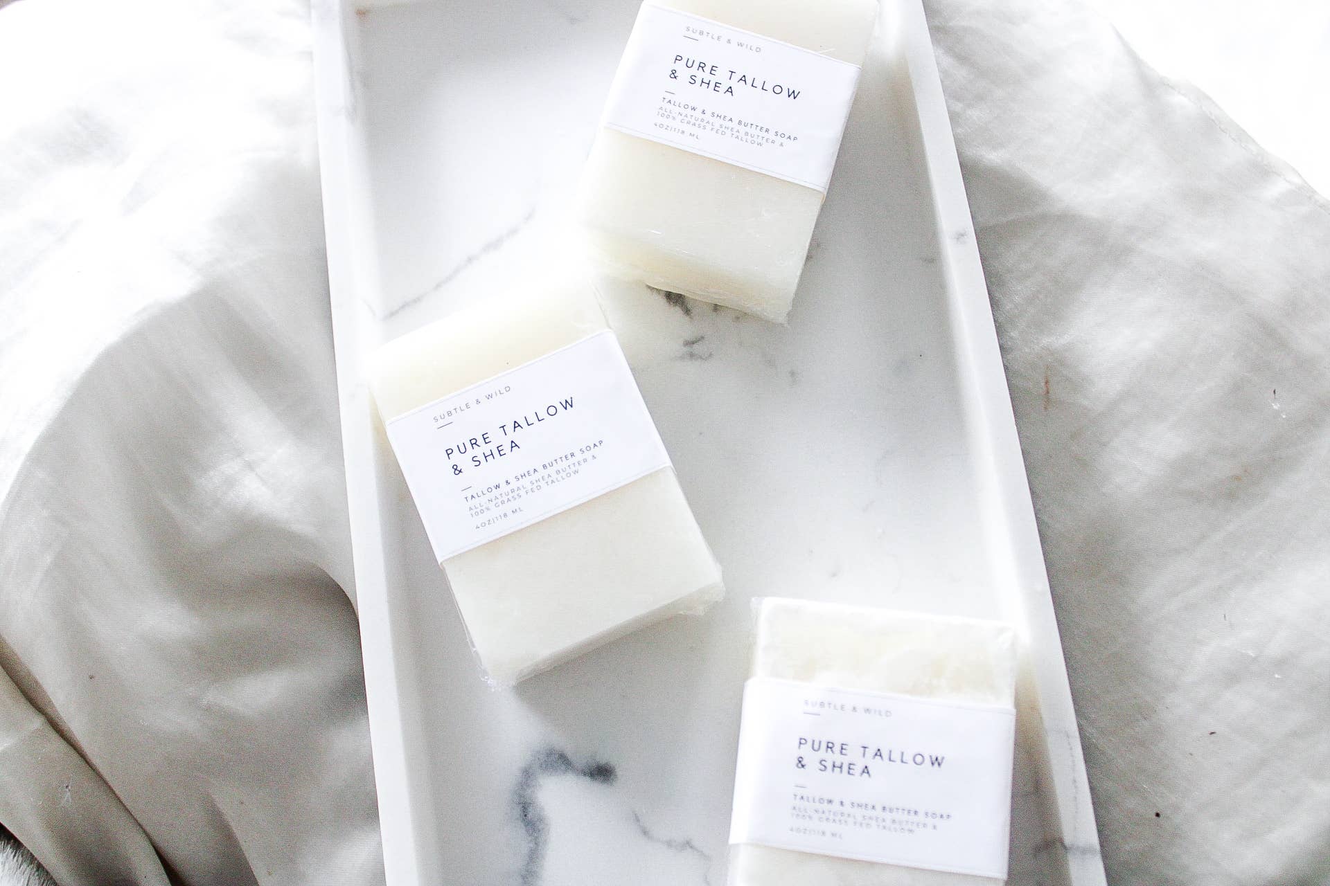 Subtle & Wild - Wholesale Bar Soap - Unscented Tallow Soap|Tallow Skincare|Tallow|Beef Suet|2