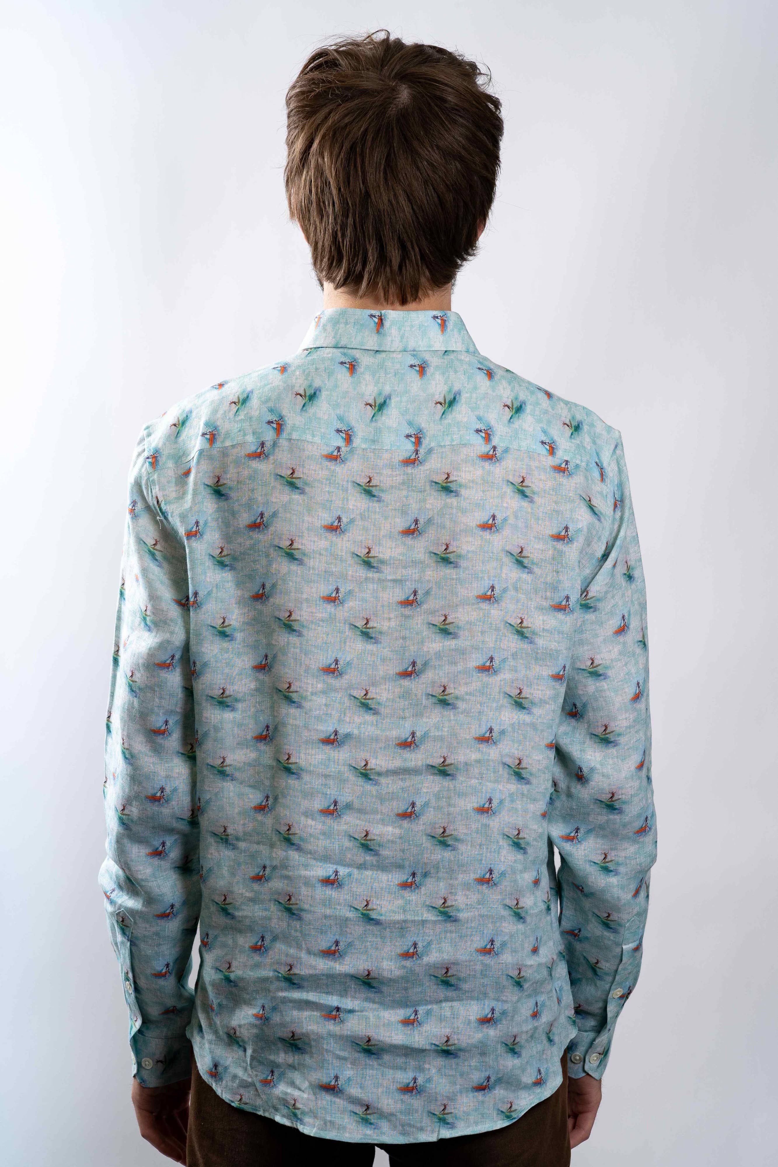 Stitch Note - Wholesale Button Down Shirt - Men's - Spread Collar Long Sleeve1