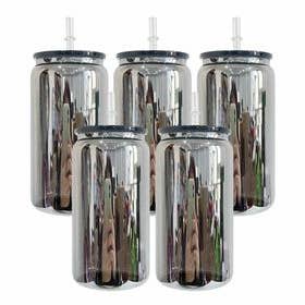 16oz Libbey Mirror Glass Can Blank for wholesale by Route 63 Apparel