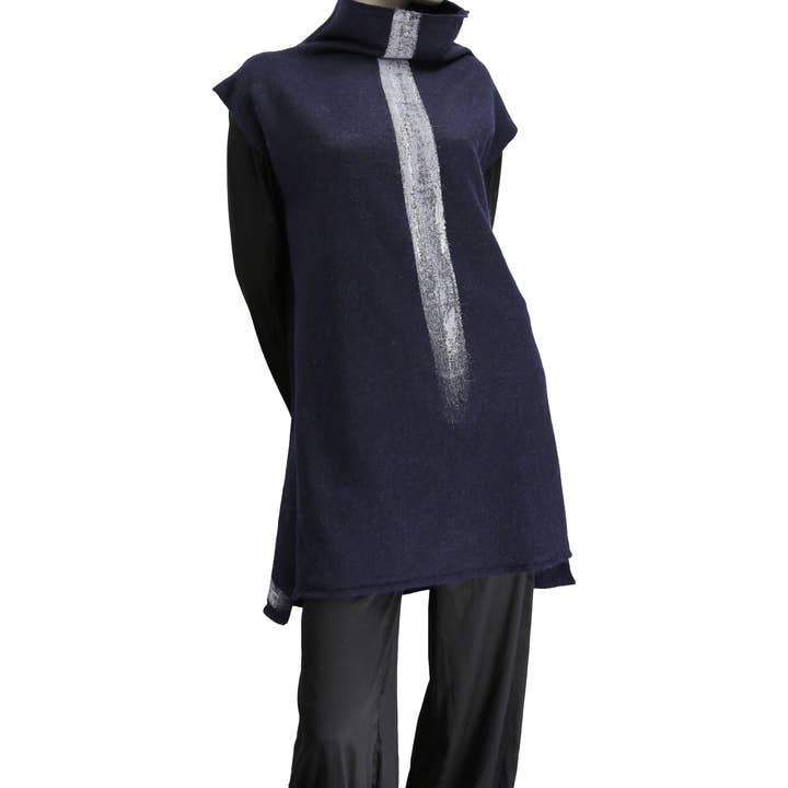 Reversibel uldkjole, løs pasform for engroshandel hos TATIANA LEBEDEV