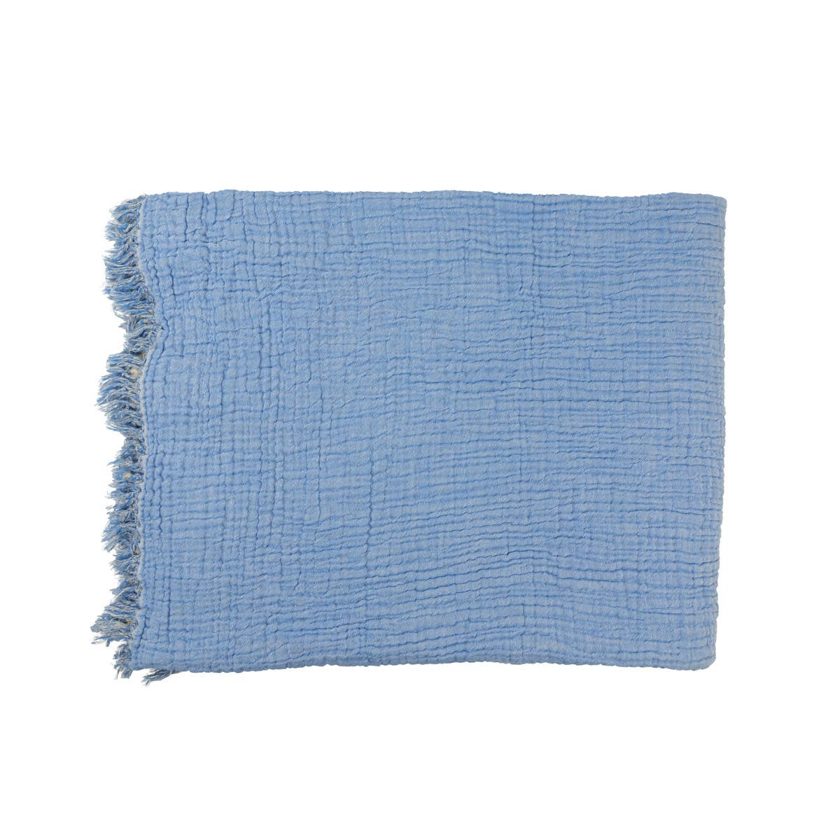 Yolunda - Wholesale Coverlet - Muslin blanket, bedspread organic cotton sky blue1