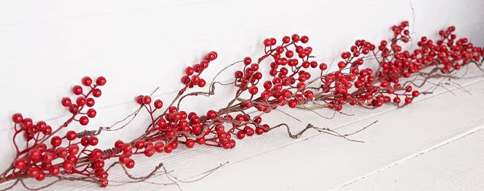 Impressive Enterprises, Inc. - Wholesale Bunting/Garland - 30811- 4ft Garland-Red Ash Berries with wispy twigs3