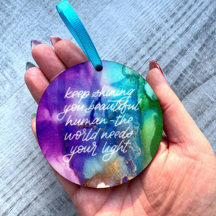 Best Friends Ombre Hanging Decoration for wholesale by Carriegraphy