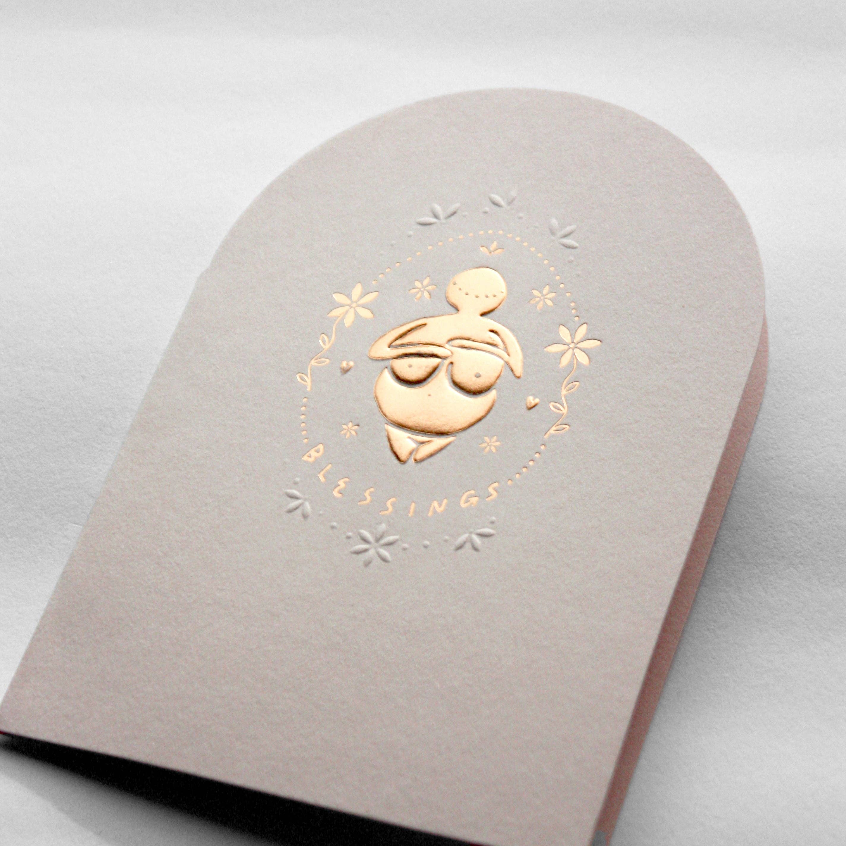 THE LITTLE PRESS - Vente Cartes bébé - Carte de vœux « Blessings »2