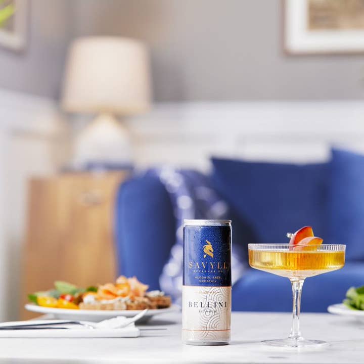 Savyll Beverage Co – wholesale Non-alcoholic aperitif/mocktail – Bellini Cocktail - Non-Alcoholic3