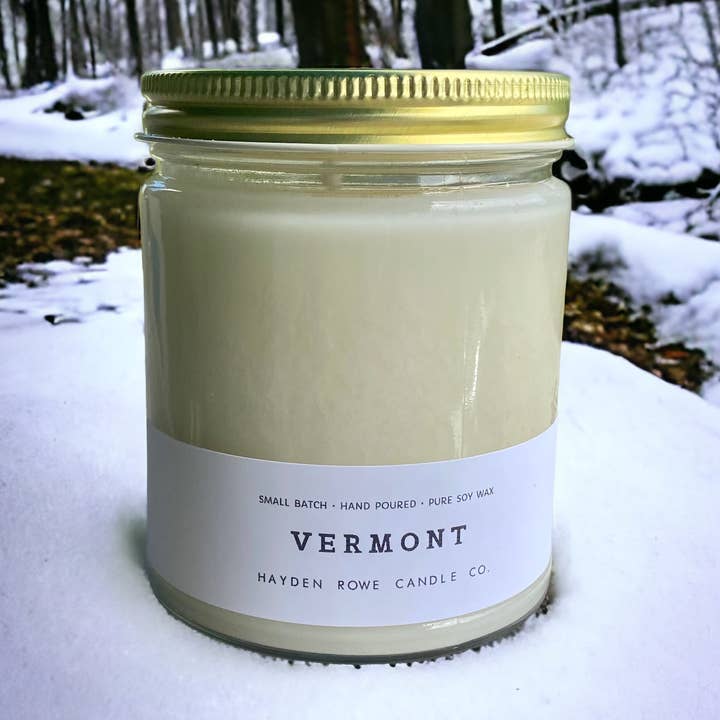 Vermont Soy Candle, 7oz for wholesale by Hayden Rowe Candle Co.