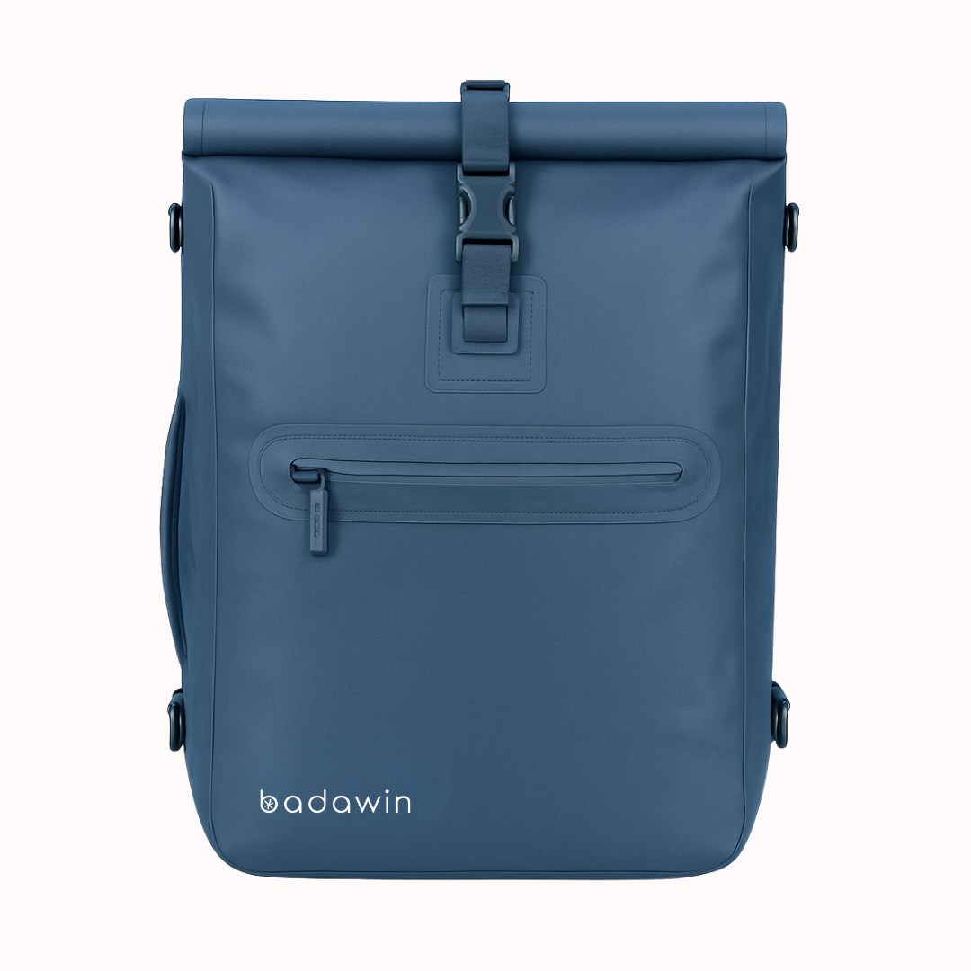 BADAWIN - Wholesale Backpack - Unisex - Ali waterproof bike backpack – 2-in-1 blue bag1