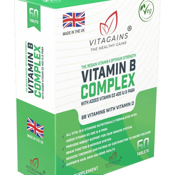 VitaGains - Wholesale Oral Supplement/Vitamin - VitaGains B Complex with Vitamin D