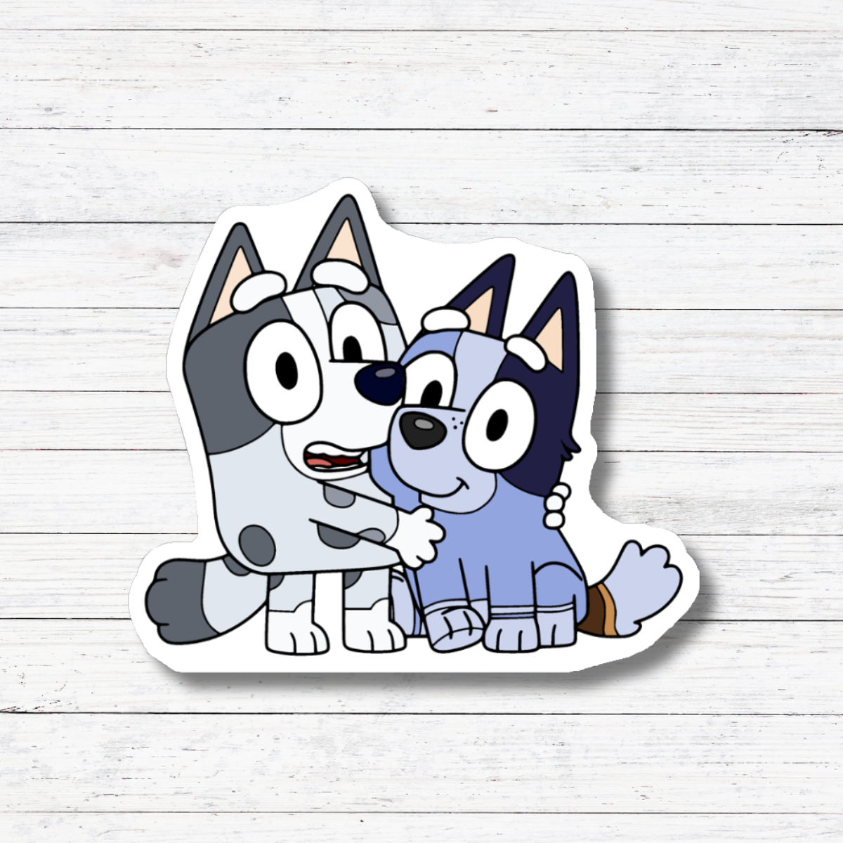 Oily Graphic Creations - Wholesale Sticker - Socks and Muffin- Bluey Stickers/Magnet1