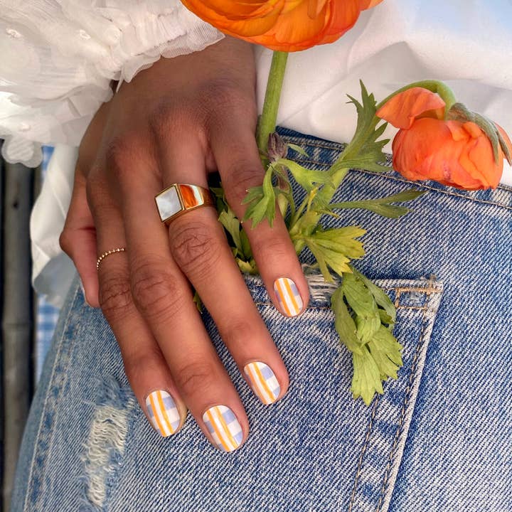 The Gingham Grove Nail Wrap Kit for wholesale by Paintbucket