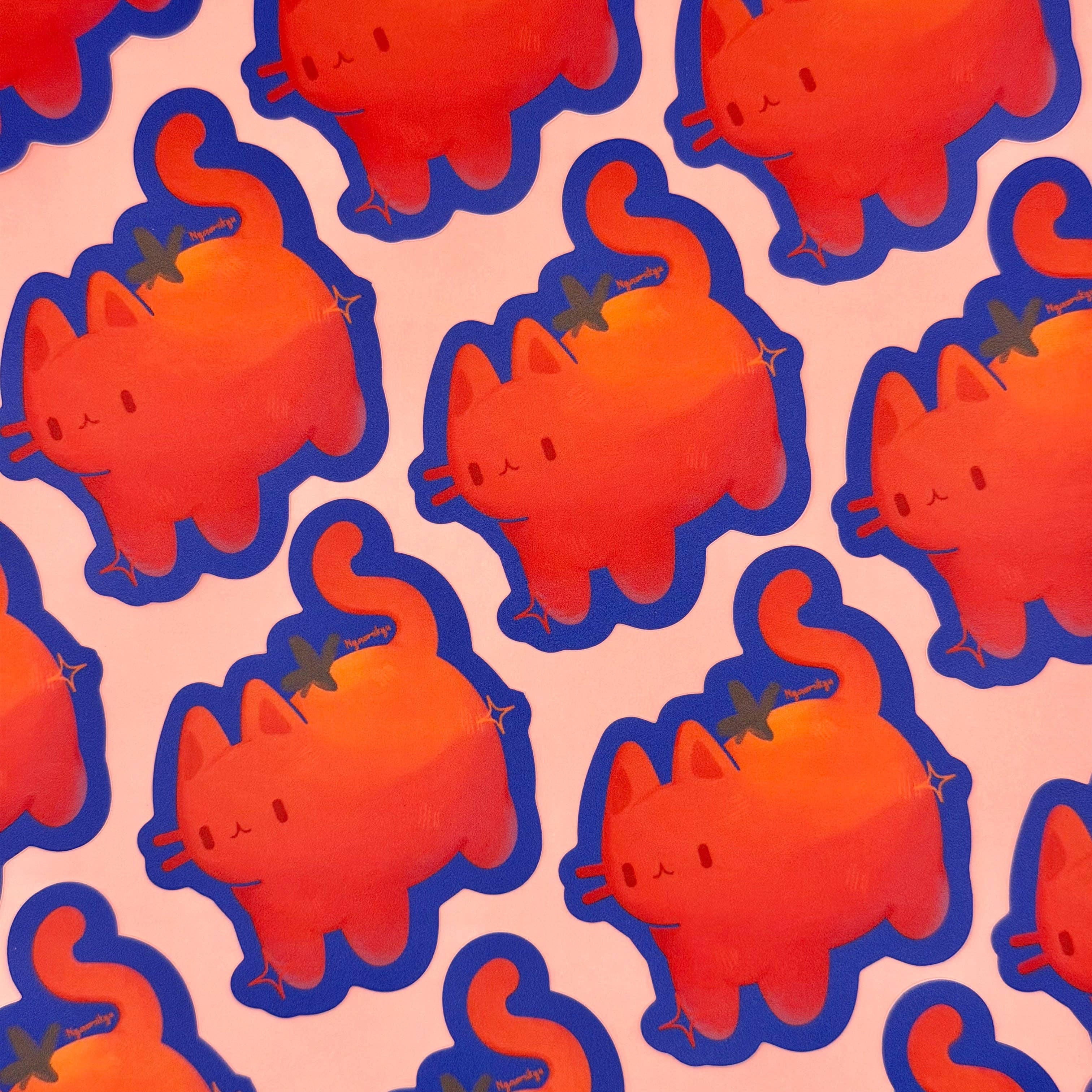 Nyaomikyu - Wholesale Sticker - Cat Tomato Sticker3