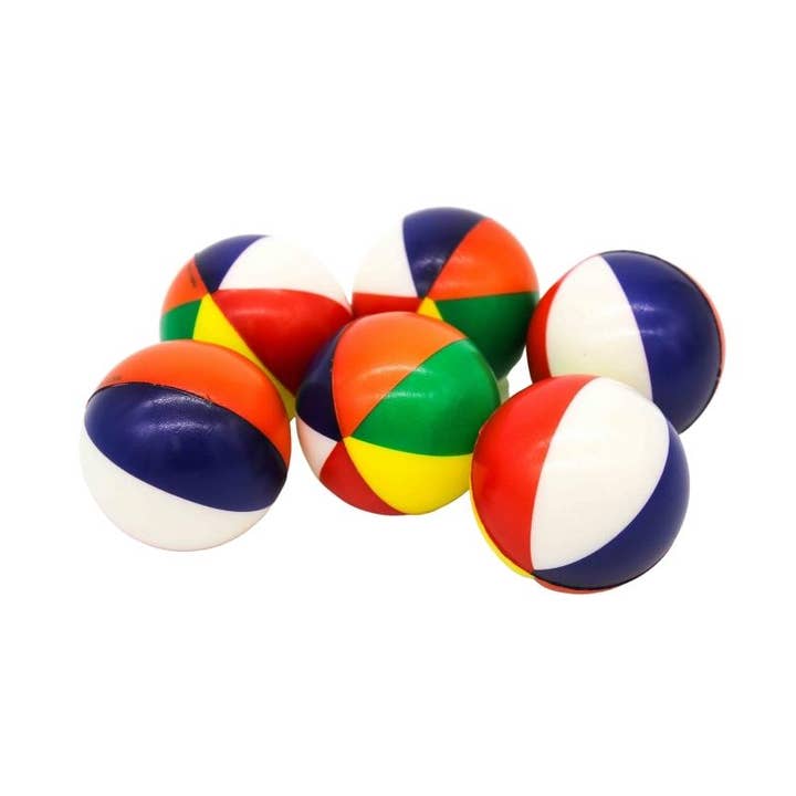 2.5" Foam Beach Ball (Dozen) for wholesale by Plush Appeal LLC