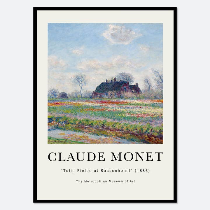 Claude Monet Tulip Fields at Sassenheim Art Print N57 for wholesale by Sugar & Canvas