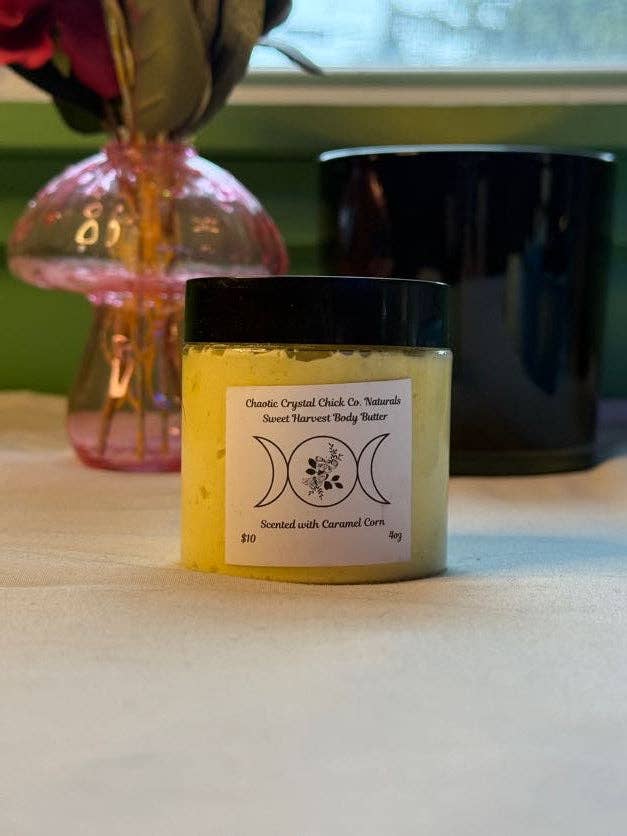 Sweet Harvest Body Butter for wholesale by Chaotic Crystal Chick Co.