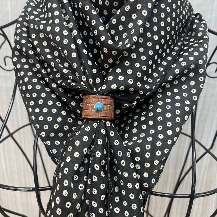 Slide de Couro Gem Teal por atacado de MT Wild Rags