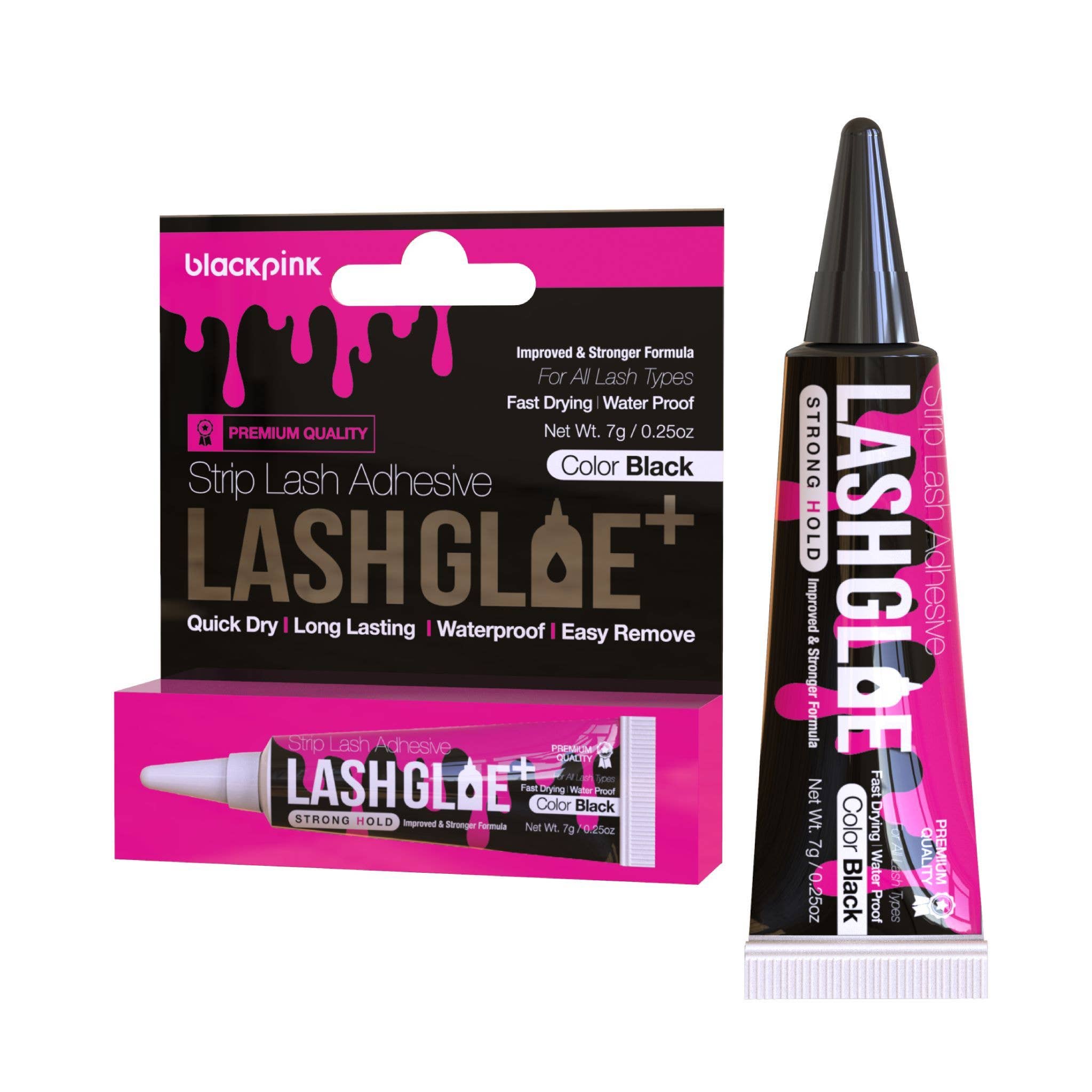 Lash Lock® Latex Free False Lash Adhesive - Black or Clear - GladGirl