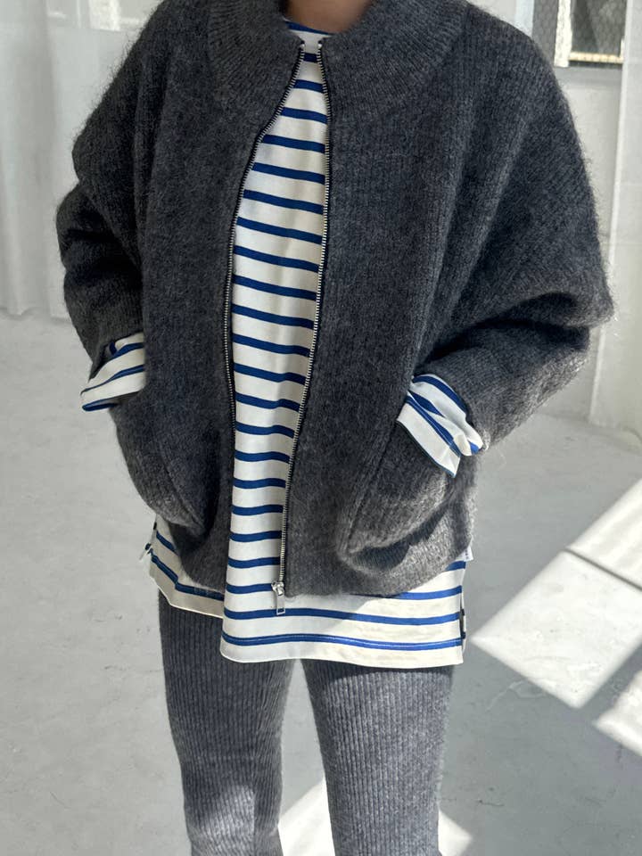 Le Bon Shoppe - Wholesale Jacket - Women's - Alpaca Zip Front Jacket - (2XS/S - 2M/L)5