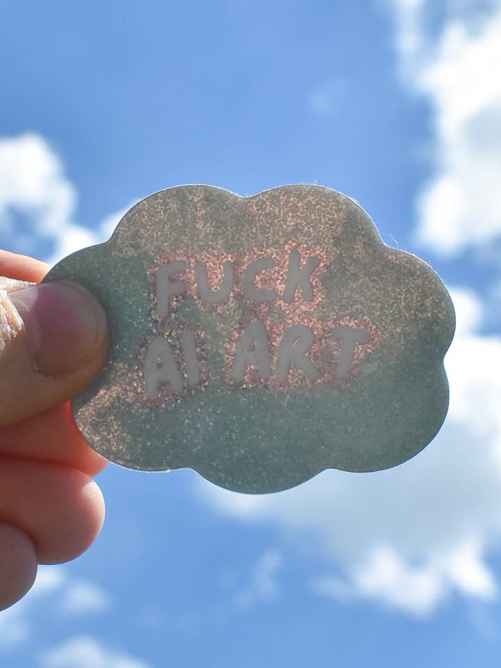 F*ck AI Art Sticker for wholesale by Tori's Trinkets