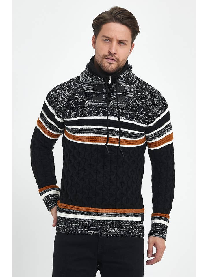 JU GROUP - Wholesale Knit Sweater - Men's - 51175 CLUB JU MEN'S SWEATER