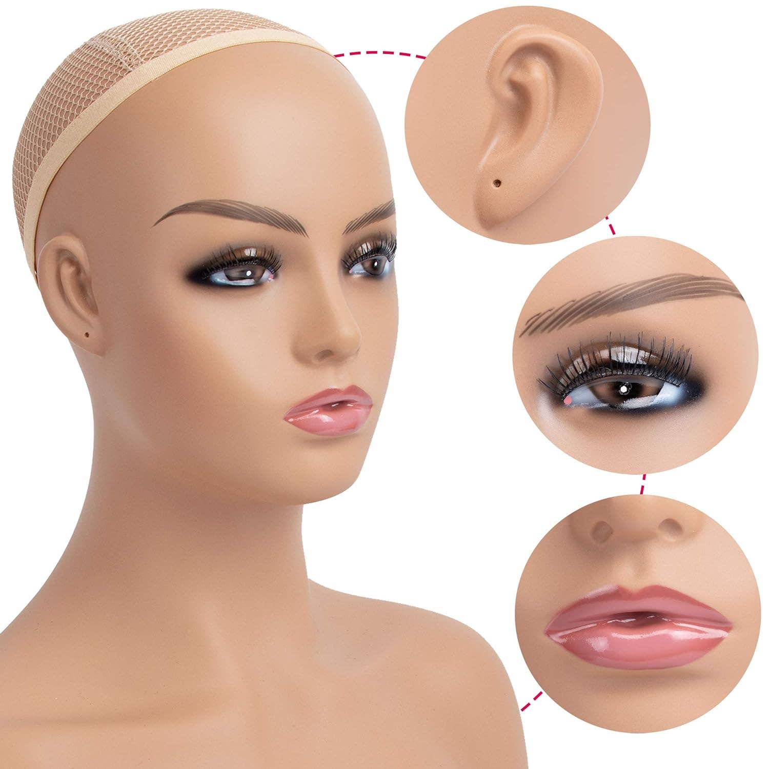 A1 PACIFIC INC. – wholesale Mannequin – Realistic Mannequin Head Bust Wig Display and Styling26