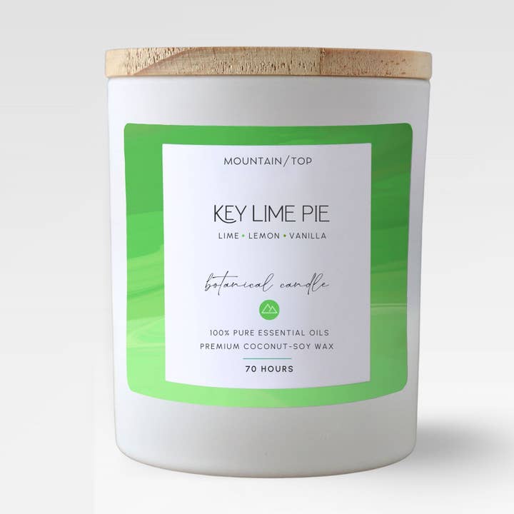 Key Lime Pie - Non-Toxic Essential Oil Candle (70 Hours) for wholesale by Mountain Top Candle Shop