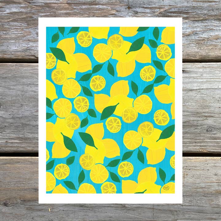 Biglietto Note Limone per la vendita all'ingrosso da parte di Natasha Zahn Studio