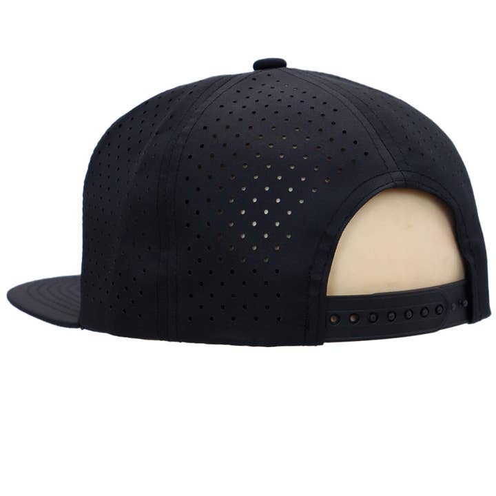 Cap Zone - Wholesale Flat Brim Cap - Unisex - Colored Front 7 Panel Digital Perforated Snapback8