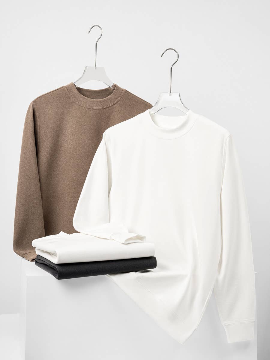 Rosa Clothing - Wholesale T-Shirt - Women's - Basic Loose casual crewneck t-shirt long sleeve Sweatshirt6