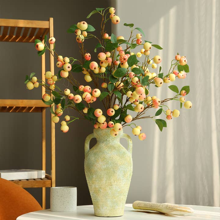 Rød æble kunstige frugter til efterårsblomsterdekorationer i hjemmet for engroshandel hos ACNITE(We cover U.S. import duties)