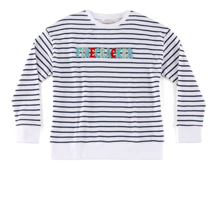 "FIRECRACKER" SWEATSHIRT, MULTI for wholesale by Shiraleah