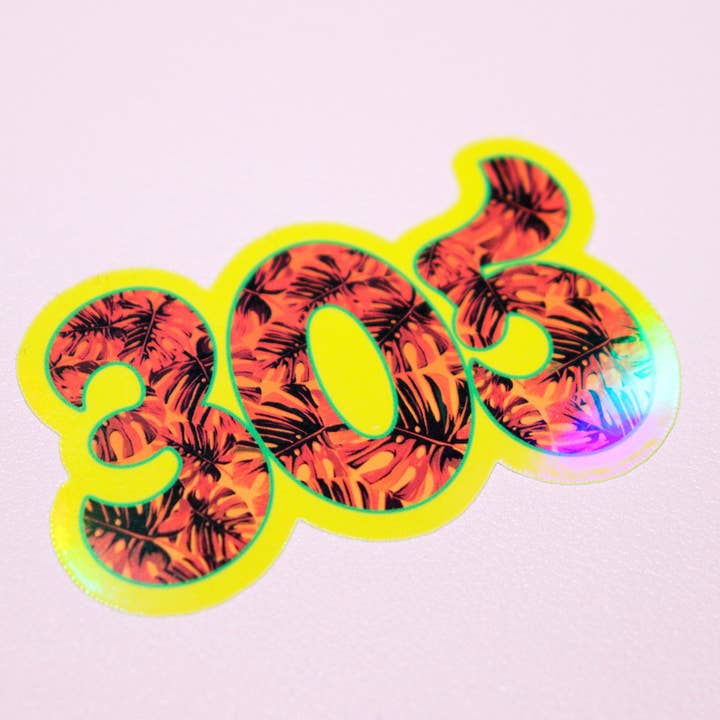 The 305 - Latina Miami - Made In Dade - City Sticker - Miami for wholesale by Espyz Studio