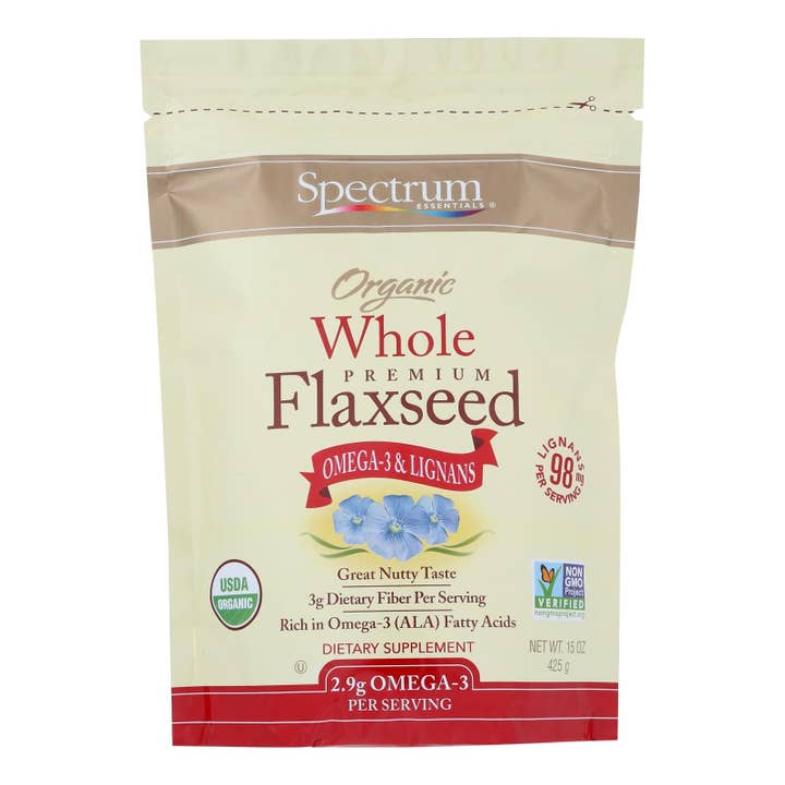 Everyday Supply Co - Wholesale Plant Seeds - Spectrum Essentials Organic Whole Flaxseed - 15 oz
