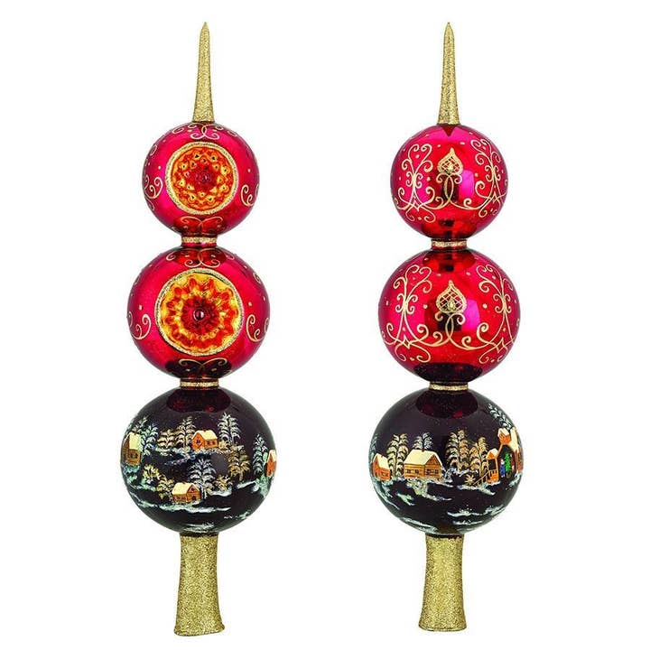 Röd rysk 14" hög finial prydnad för wholesale av Joy To The World Collectibles