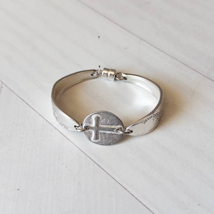 Cross Charm Center Bracelet for wholesale by Girl Ran Away With the Spoon