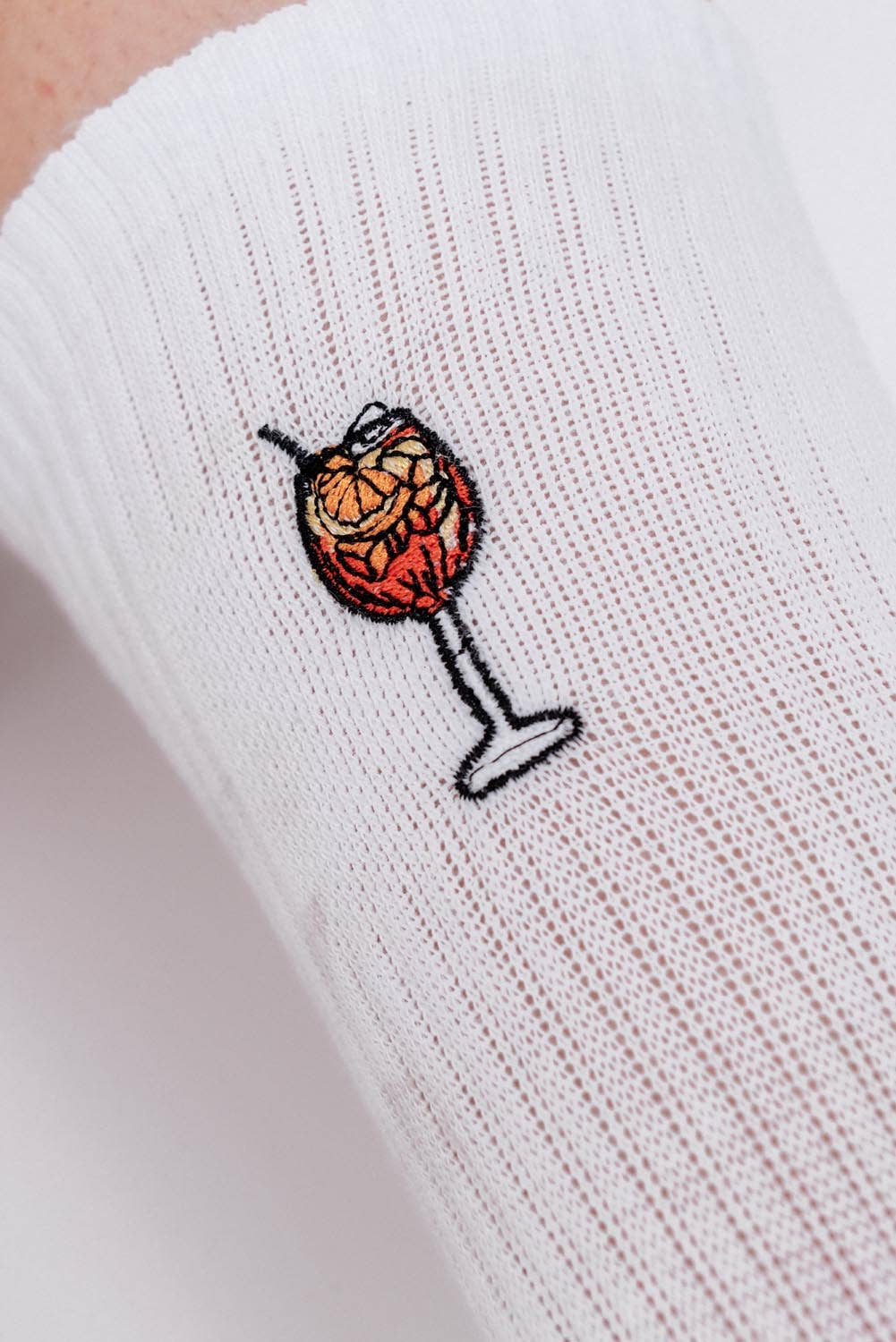 Fashion Drinks - Wholesale Socks - Unisex - Spritz | Embroidered organic cotton socks0