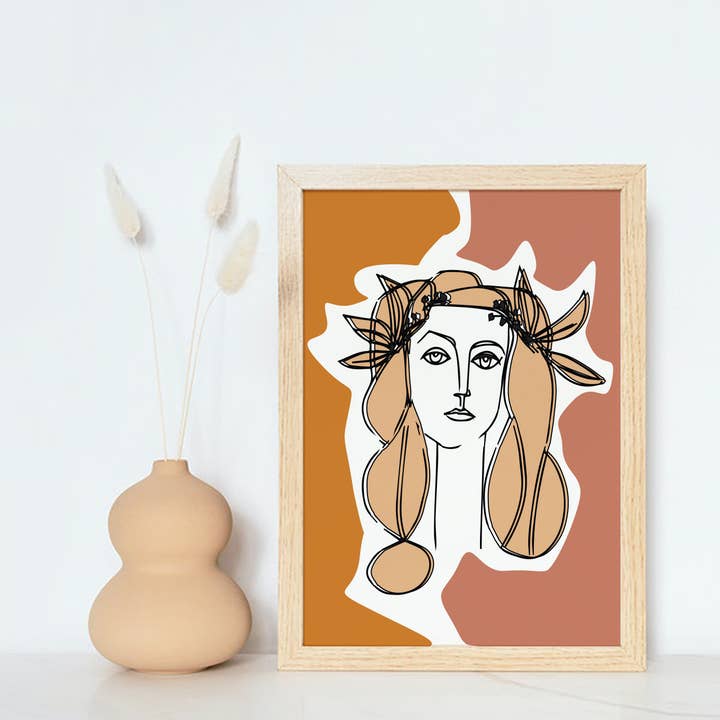 Picasso weiblicher Strich-Kunstdruck für den Großhandel von Lumina