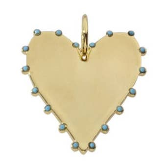 Allie + Bess – Großhandel Individueller Charm/Anhänger – Konfetti-Herz-Anhänger0