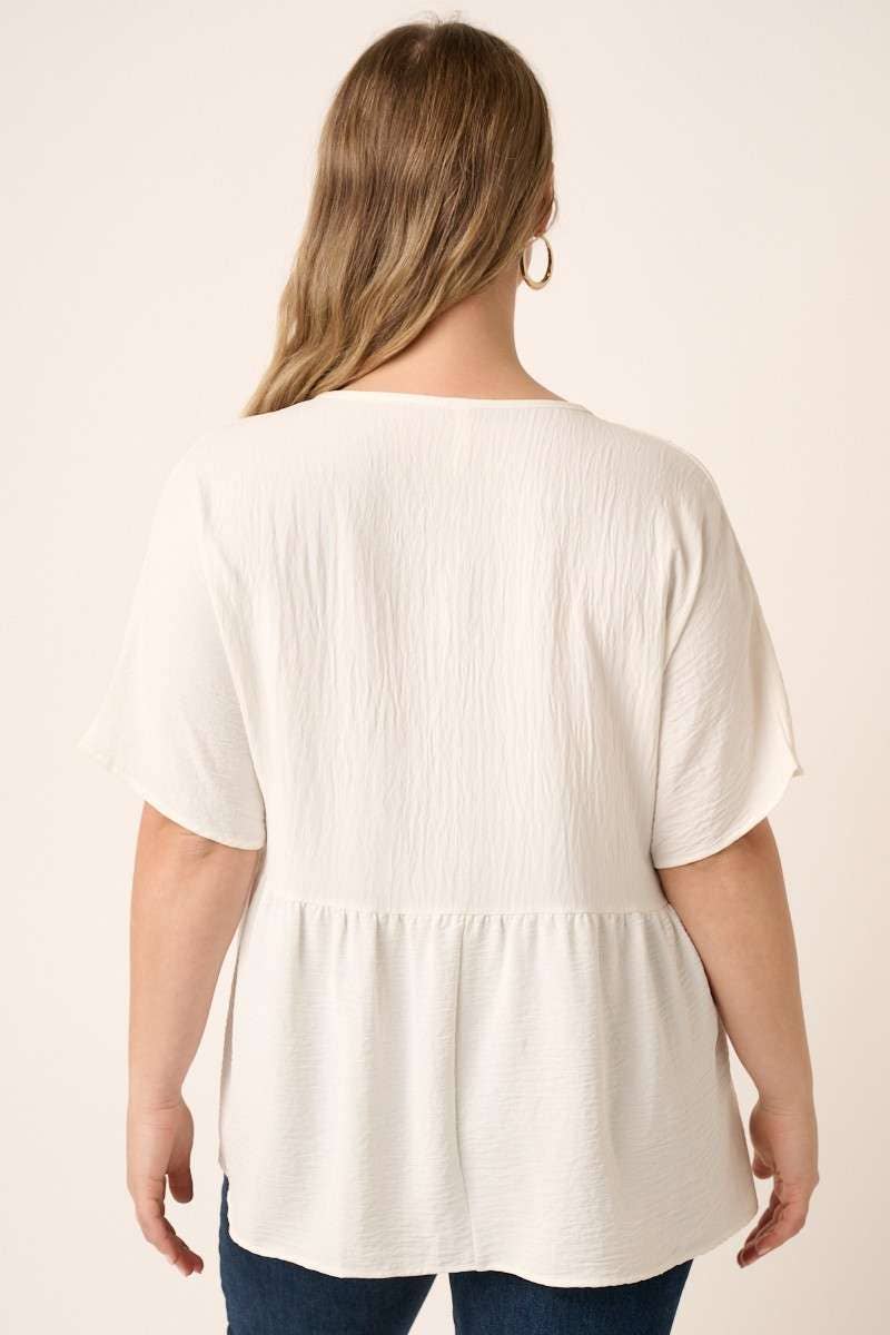 mittoshop - Wholesale Tunic - Women's - CT9073PL-PLUS AIRFLOW DOLMAN BABYDOLL BLOUSE13