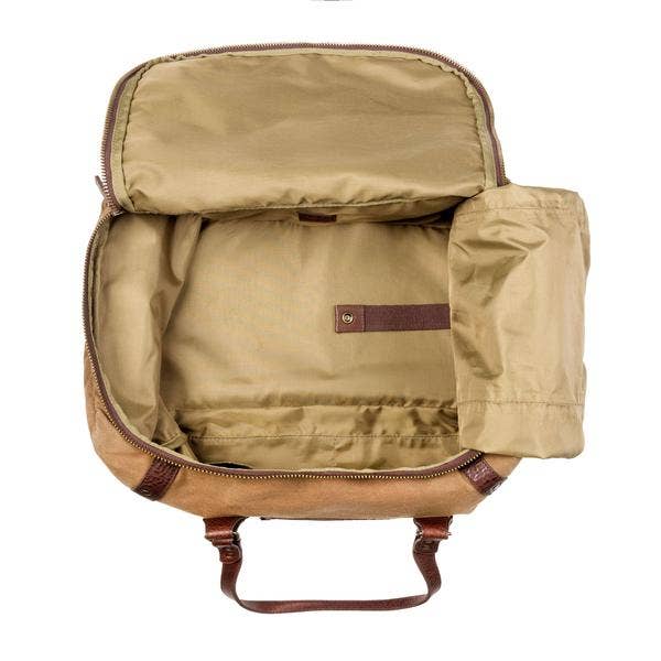 Mission Mercantile Leather Goods - Wholesale Weekender Bag - Unisex - Campaign Waxed Canvas Medium Duffle Bag5