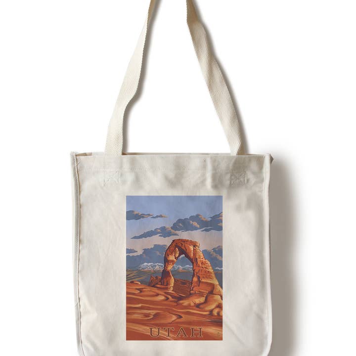 BORSA BIOLOGICA Utah, Delicate Arch Scene per la vendita all'ingrosso da parte di Lantern Press