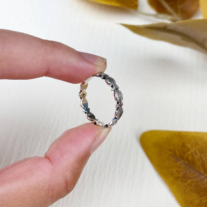 zilveren Stroomopwaartse visring voor groothandel op Faire5