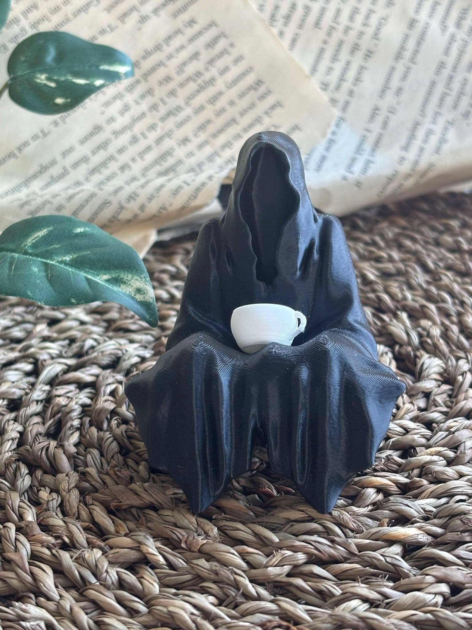 Nordic Book Adventure – Großhandel Dekofigur – 3D-gedrucktes Bücherregal Suriel / Geist / Sensenmann Figur1