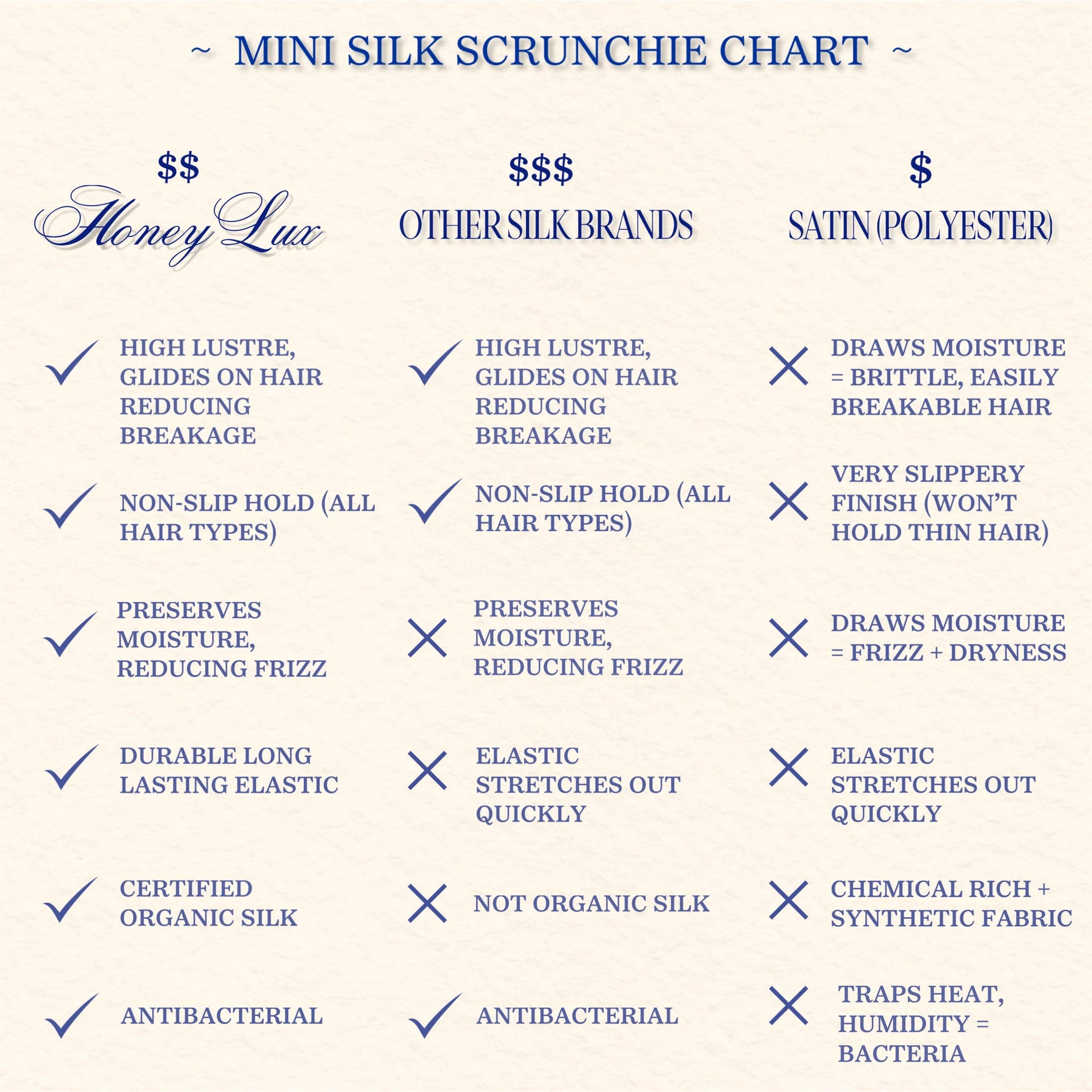 HoneyLux - Vendita all'ingrosso Scrunchie - Donna - Mini Scrunchie in seta biologica premium - Cioccolato3