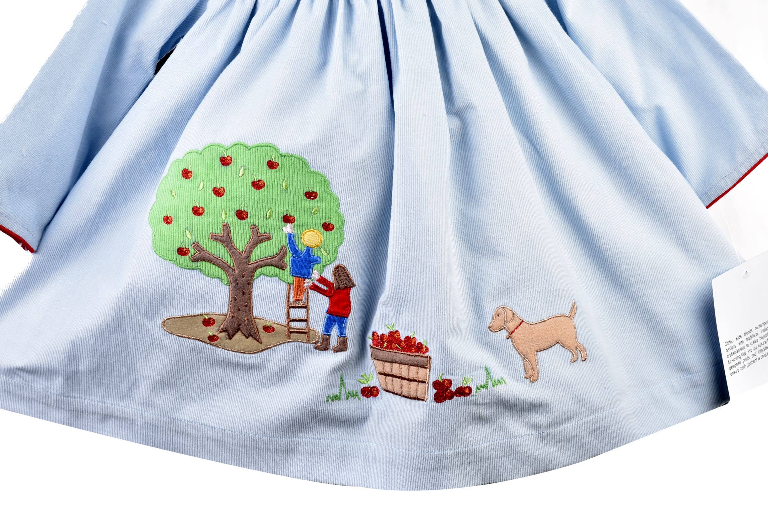 Cotton Kids - Vendita all'ingrosso Vestito - Bambini - Abito Impero Apple1