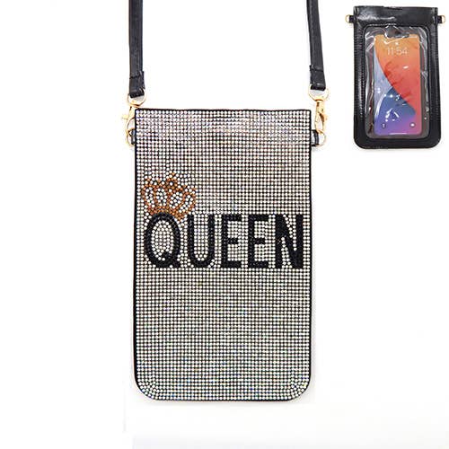SP Sophia Collection - Wholesale Crossbody Bag - Women's - Rhinestone Crystal Studded Crossbody Cellphone Bag w/ Strap7