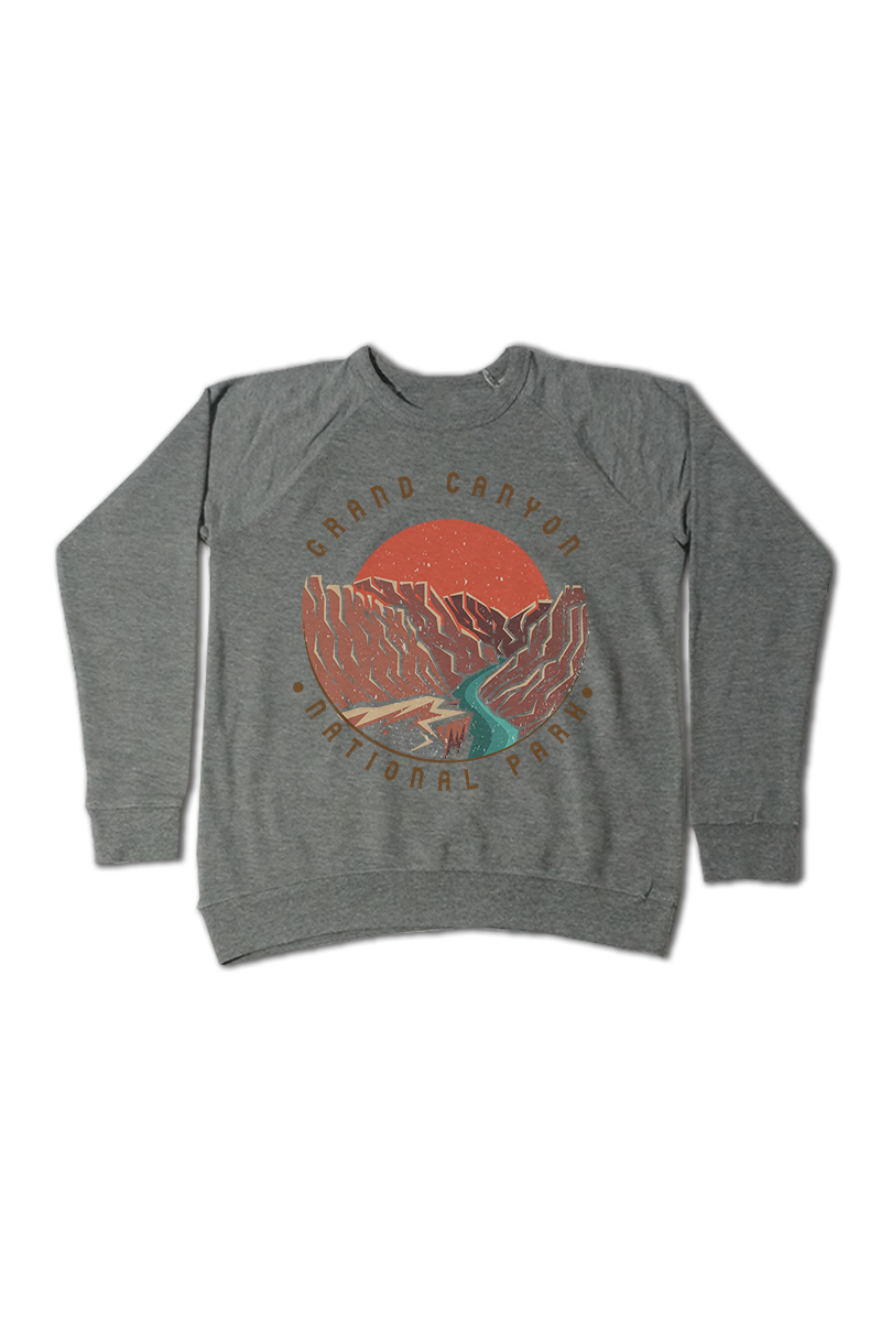 Bella Me – wholesale Sweatshirt med tryck - Dam – Sunset Grand Canyon Crewneck1